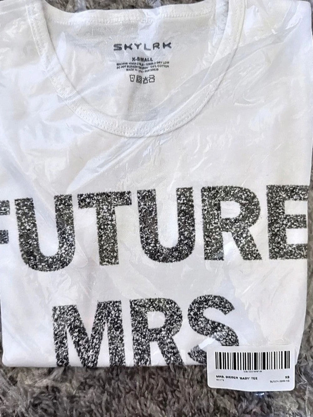 Skylrk MRS. BIEBER BABY TEE